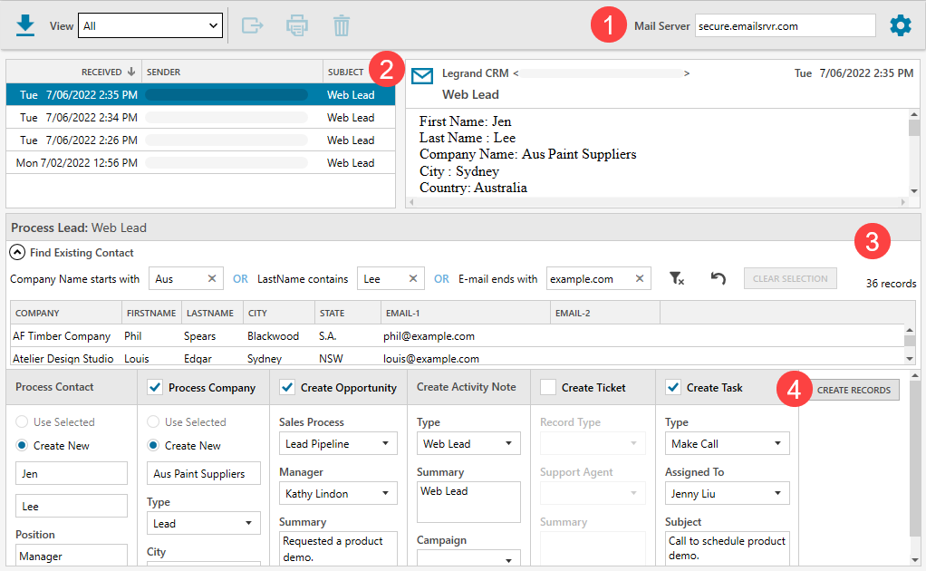 Lead Inbox Overview – Legrand CRM Knowledge Base